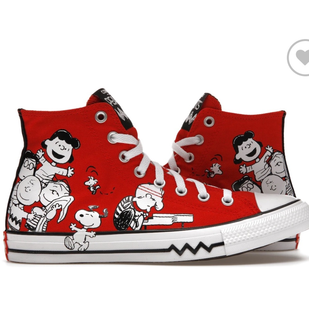 Peanuts X Converse Chuck Taylor All Star “Red White Black”—Limited edition